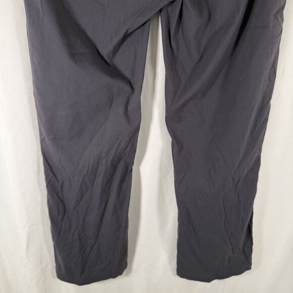 prAna Hiking Pants Women's 12 Dark Grey Nylon Snap Pockets 2 Button Zip - Picture 11 of 12